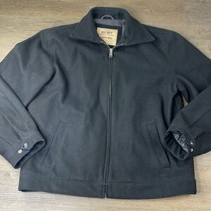 Vintage Old Navy Mens Black Classic Wool Jacket, size Large